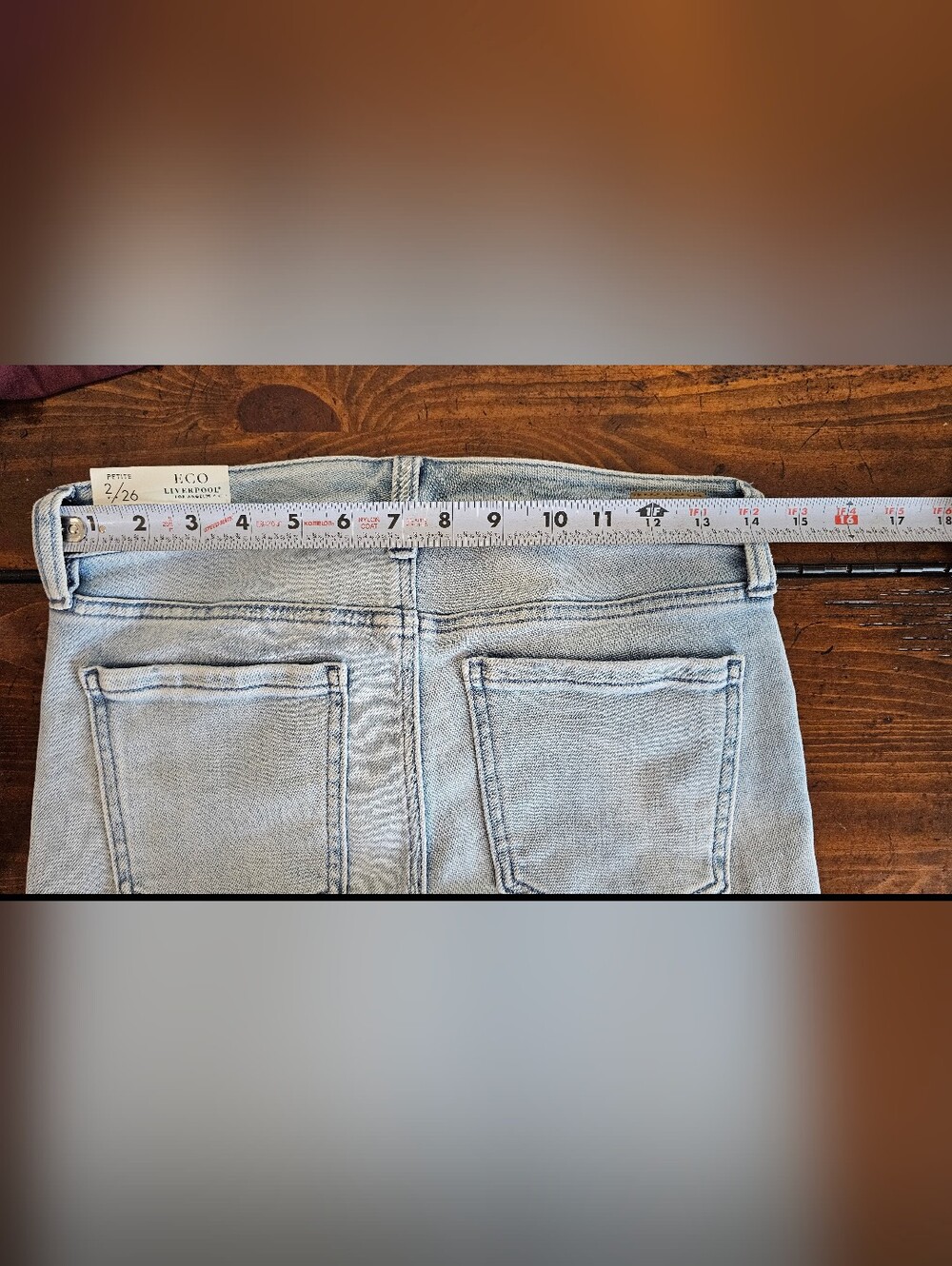 Liverpool Light Wash Wide-Leg Flare Cropped Jeans Women's Sz 2/26 NWT - Picture 9 of 10